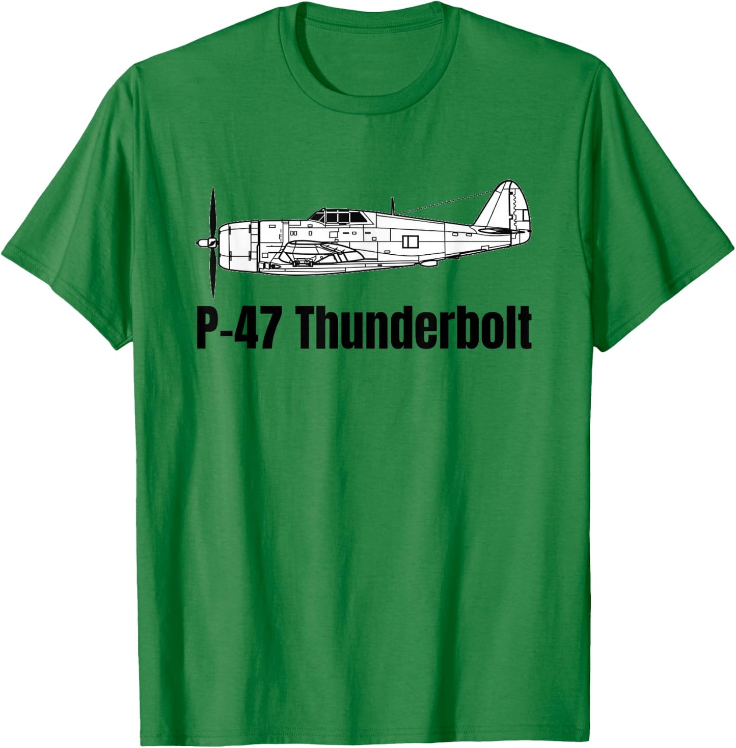 P-47 Thunderbolt Military Vintage Aircraft WWII / WW2 T-Shirt - T-Shirt | Irish Green
