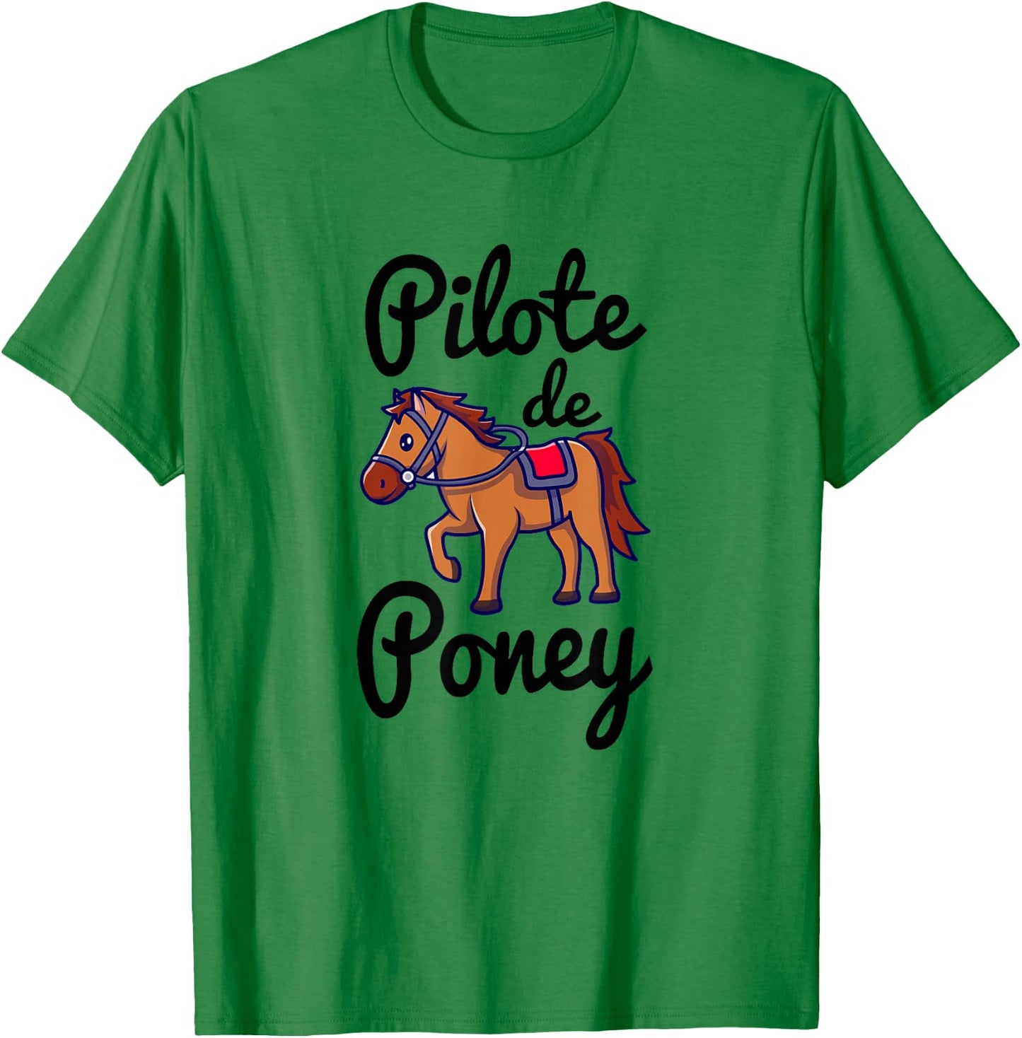 Pony Pilot T Shirt Riding Horse T-Shirt - T-Shirt | Irish Green