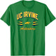 Cal Irvine Anteaters Retro Diamond Gray Officially Licensed T-Shirt - T-Shirt | Irish Green