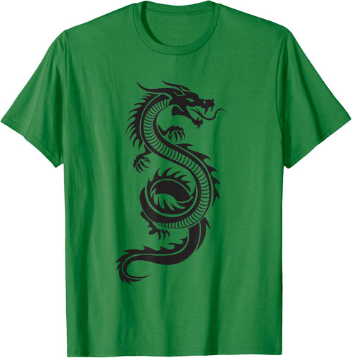 Martial Arts Red Chinese Firedrake Dragon Print Art