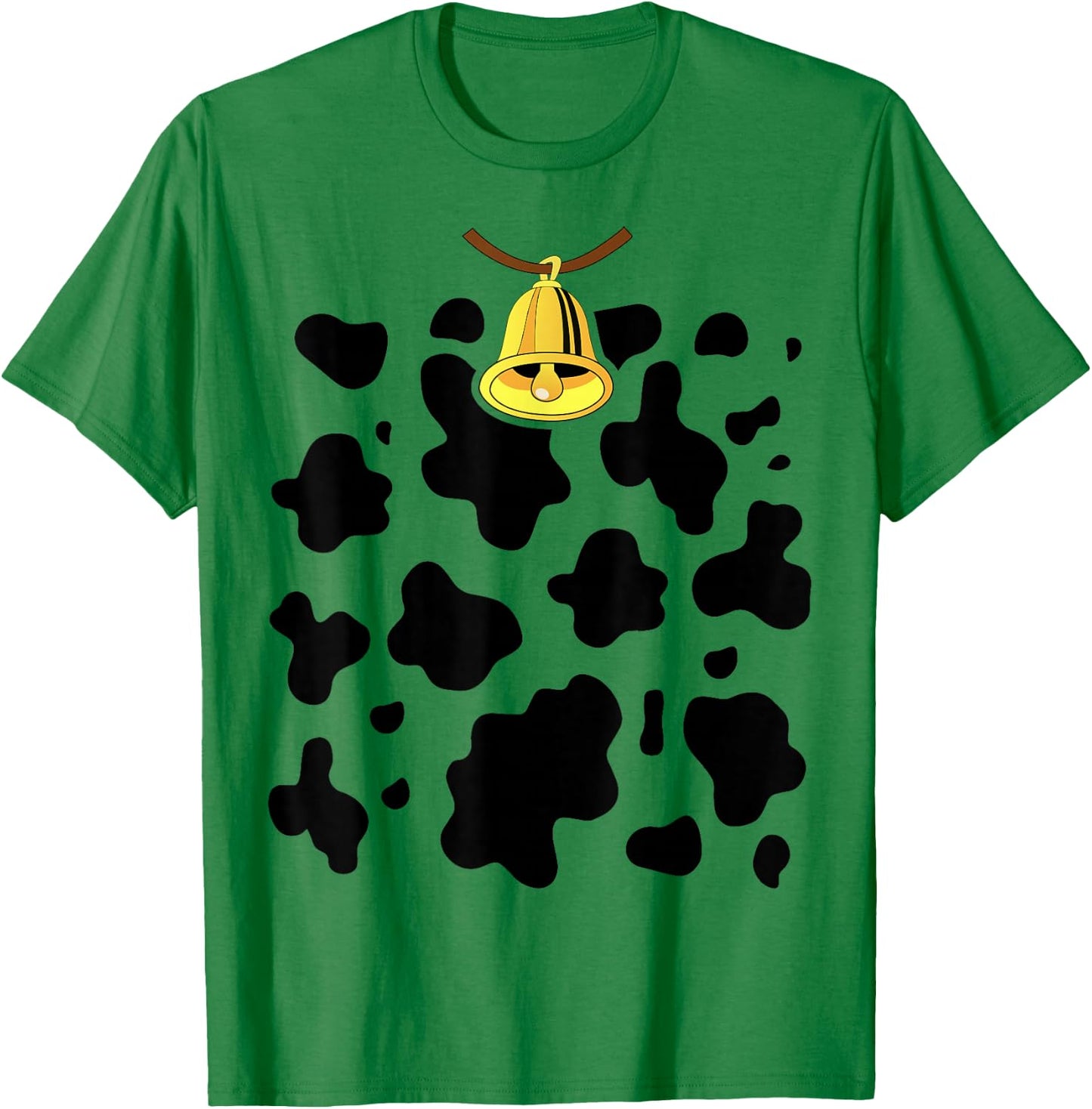 Funny Cow Costume Easy Calf DIY Halloween Cow Print Animals T-Shirt - T-Shirt | Irish Green
