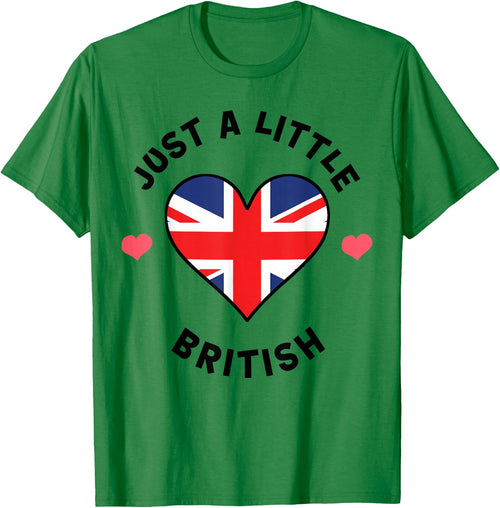British Flag Heart Just A Little British UK