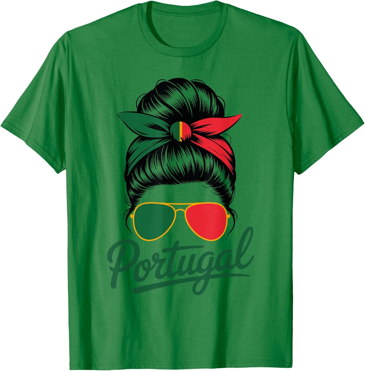 Portuguese Proud – Gift Women Portugal Flag Fun T-Shirt - T-Shirt | Irish Green
