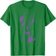 Disney Minnie Mouse Sitting Pose Purple Outline Portrait T-Shirt - T-Shirt | Irish Green