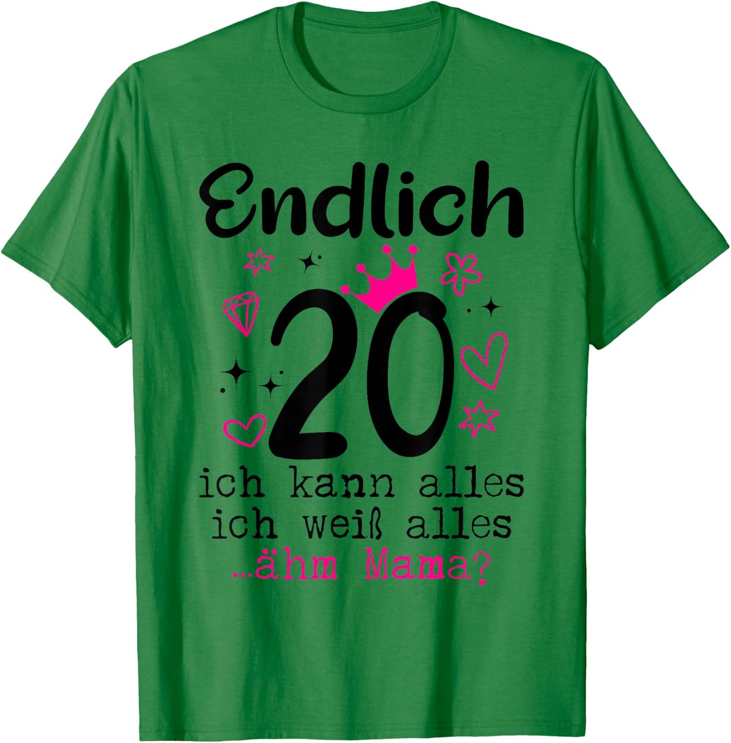 20th Birthday Girl Woman Daughter Finally 20 Years Women's , White T-Shirt - T-Shirt | Irish Green