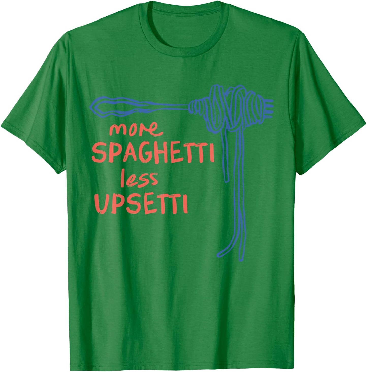 Spaghetti Graphic Funny Food Humour , White T-Shirt - T-Shirt | Irish Green