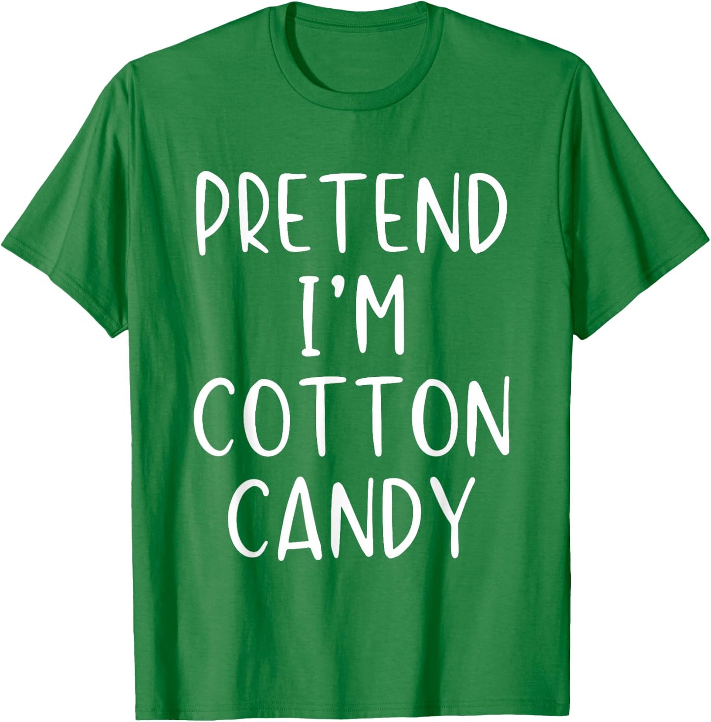 Pretend I'm A Cotton Candy Costume Halloween Simple Kid T-Shirt - T-Shirt | Irish Green