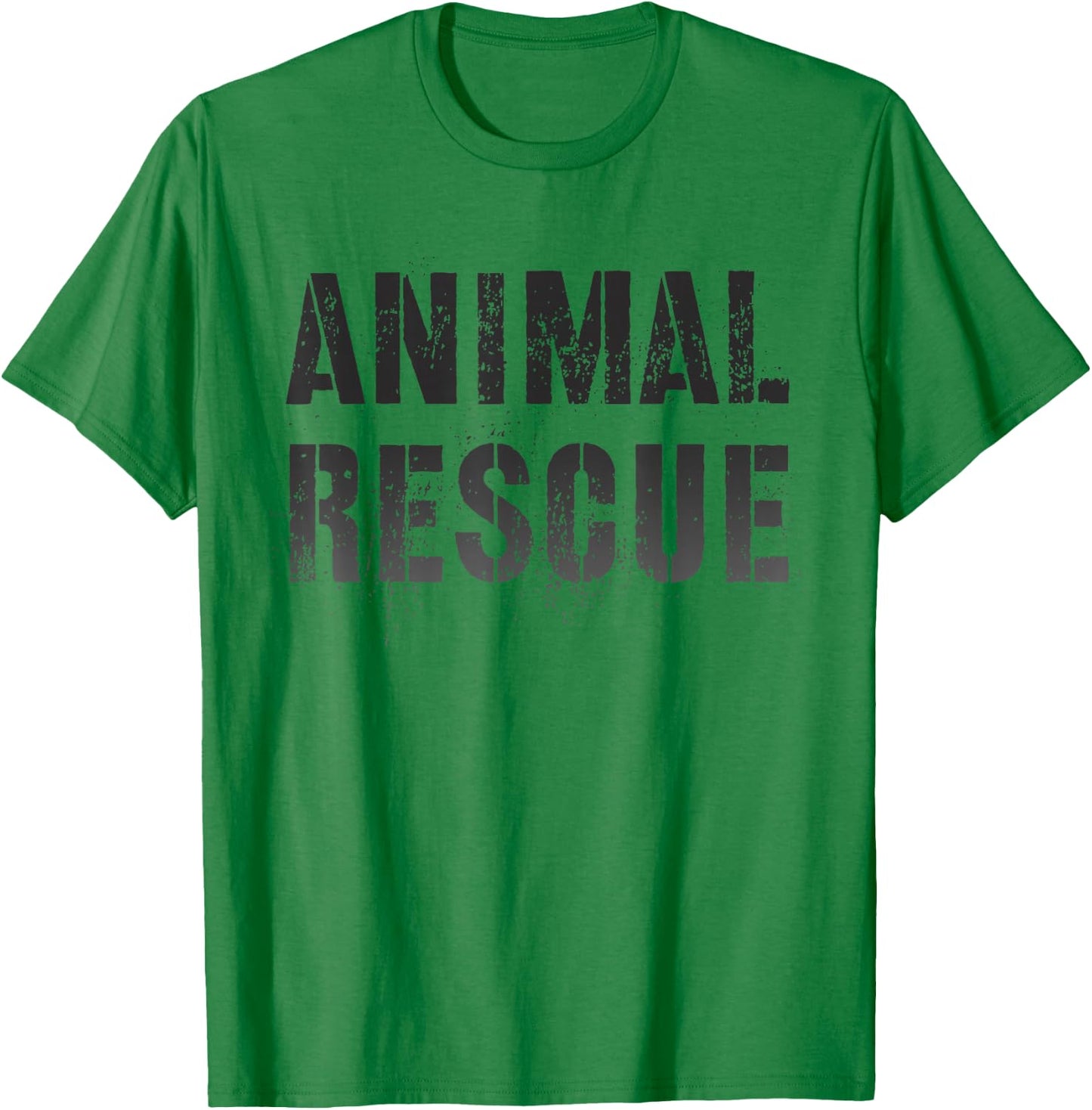 Vintage ANIMAL RESCUE Wild Cats Dogs Adoption Dept Uniform T-Shirt - T-Shirt | Irish Green