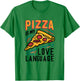 Pizza is my Love Language Slice of Pizza Lover Food Love T-Shirt - T-Shirt | Irish Green