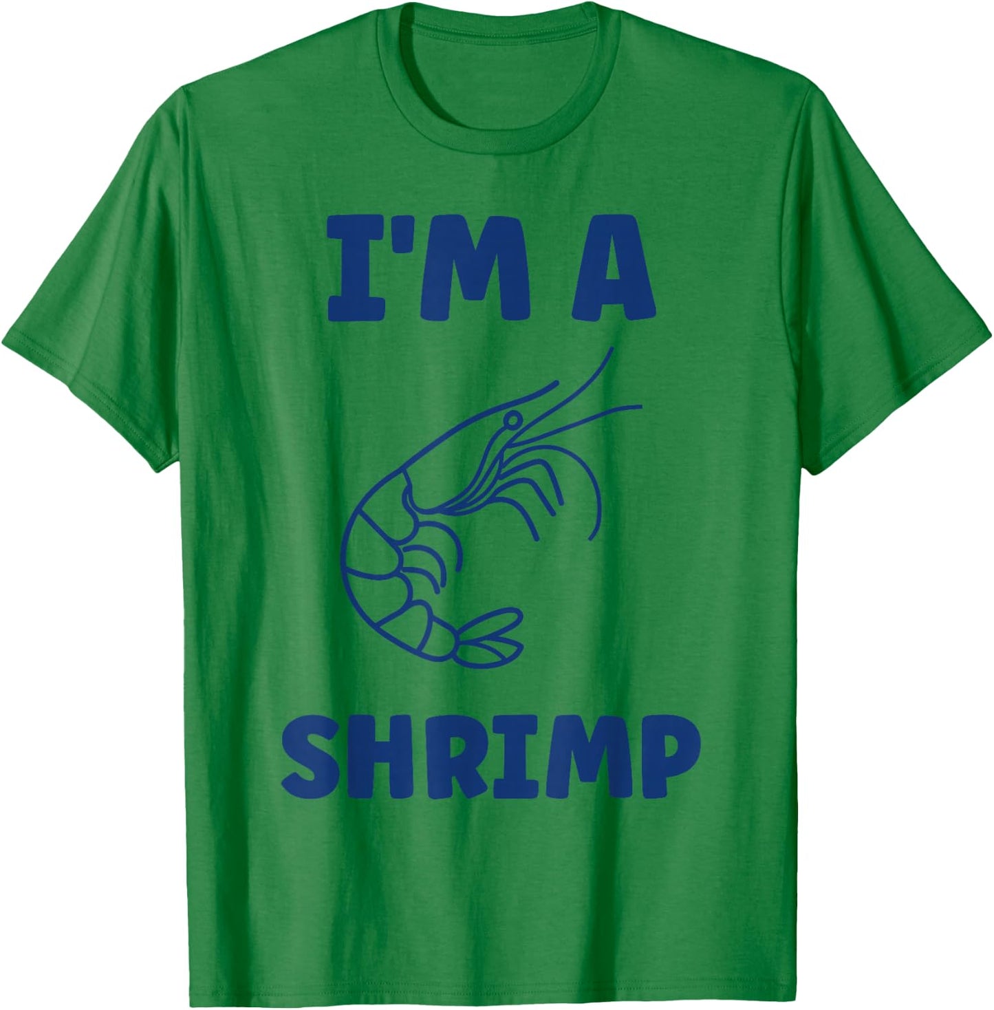 Small Crustacean Shrimp Cute Minimalist i'm a Shrimp T-Shirt - T-Shirt | Irish Green