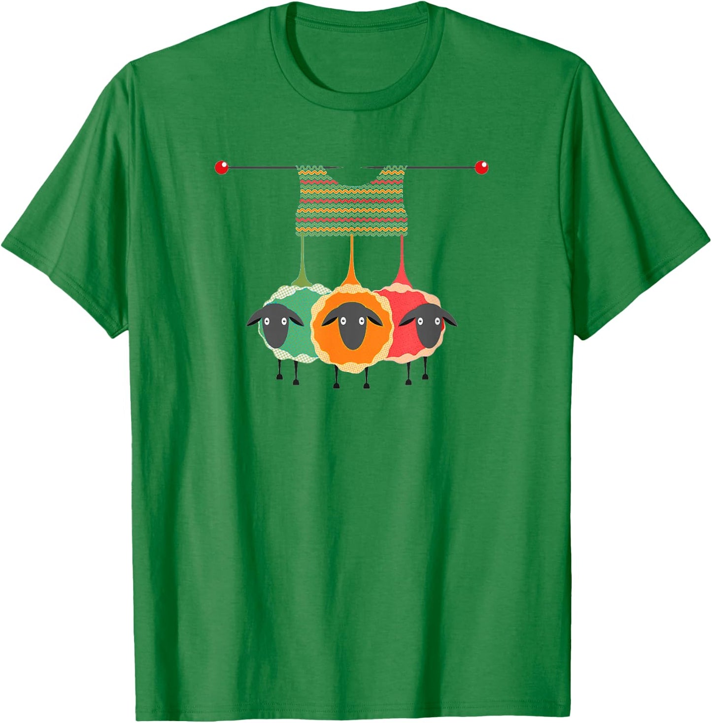 Funny Knitting Knitters Yarn Gift T-Shirt - T-Shirt | Irish Green