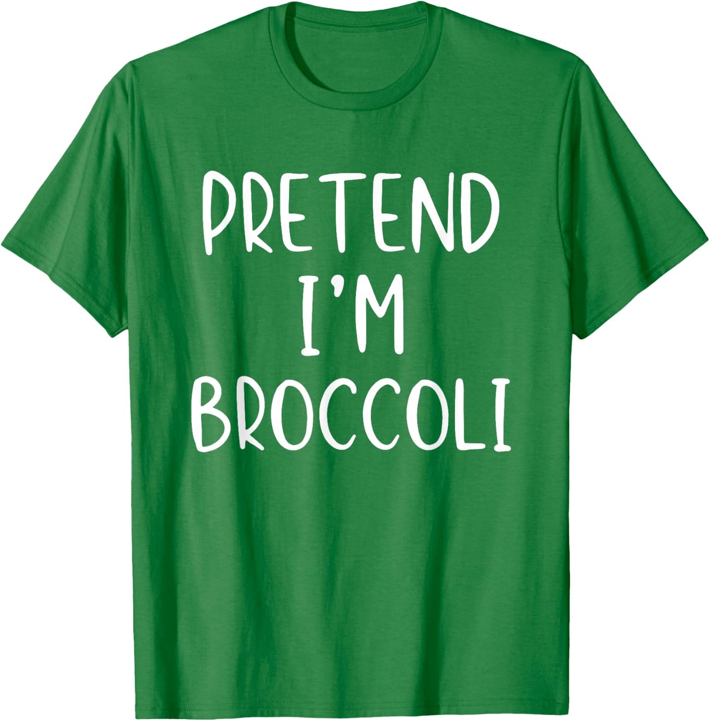 Pretend I'm A Broccoli Costume Halloween Simple Adult Kid T-Shirt - T-Shirt | Irish Green