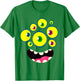 Cute Monster Face Halloween Group Costume Kids Boys T-Shirt - T-Shirt | Irish Green
