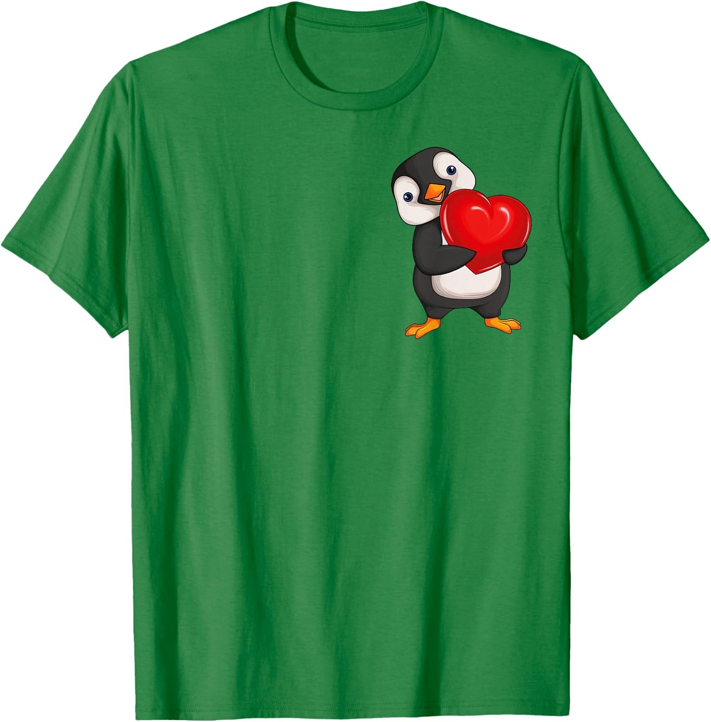 Pinguin Damen Mädchen Kinder Penguin T-Shirt - T-Shirt | Irish Green