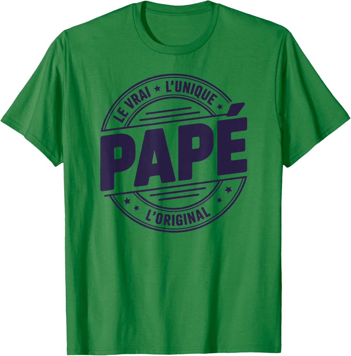 Papé Vrai Unique Original Fete des Peres Motif Papé T-Shirt - T-Shirt | Irish Green