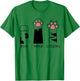 Rock Papierschere Katze Pfoten Niedlich Kätzchen Liebhaber Katze T-Shirt - T-Shirt | Irish Green