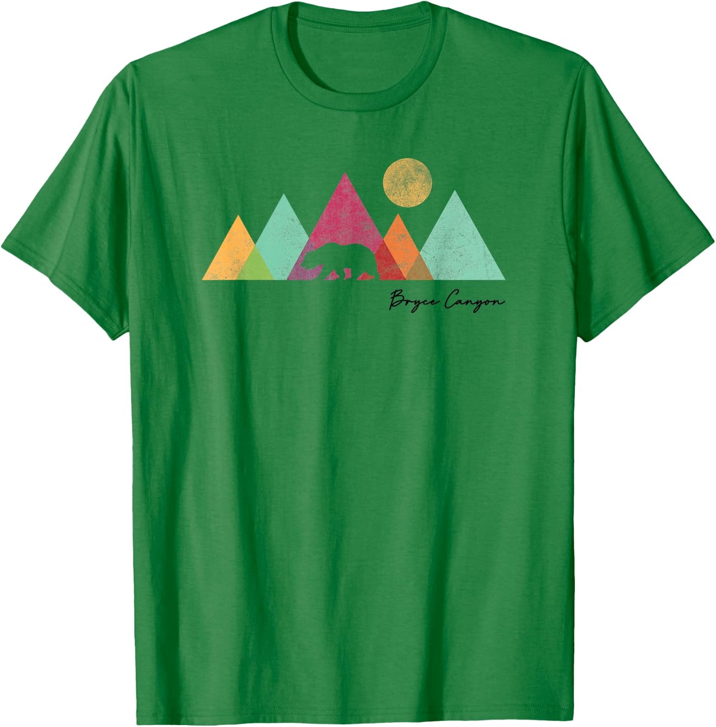 Bryce Canyon Souvenir Colorful Bear Mountain National Park T-Shirt - T-Shirt | Irish Green