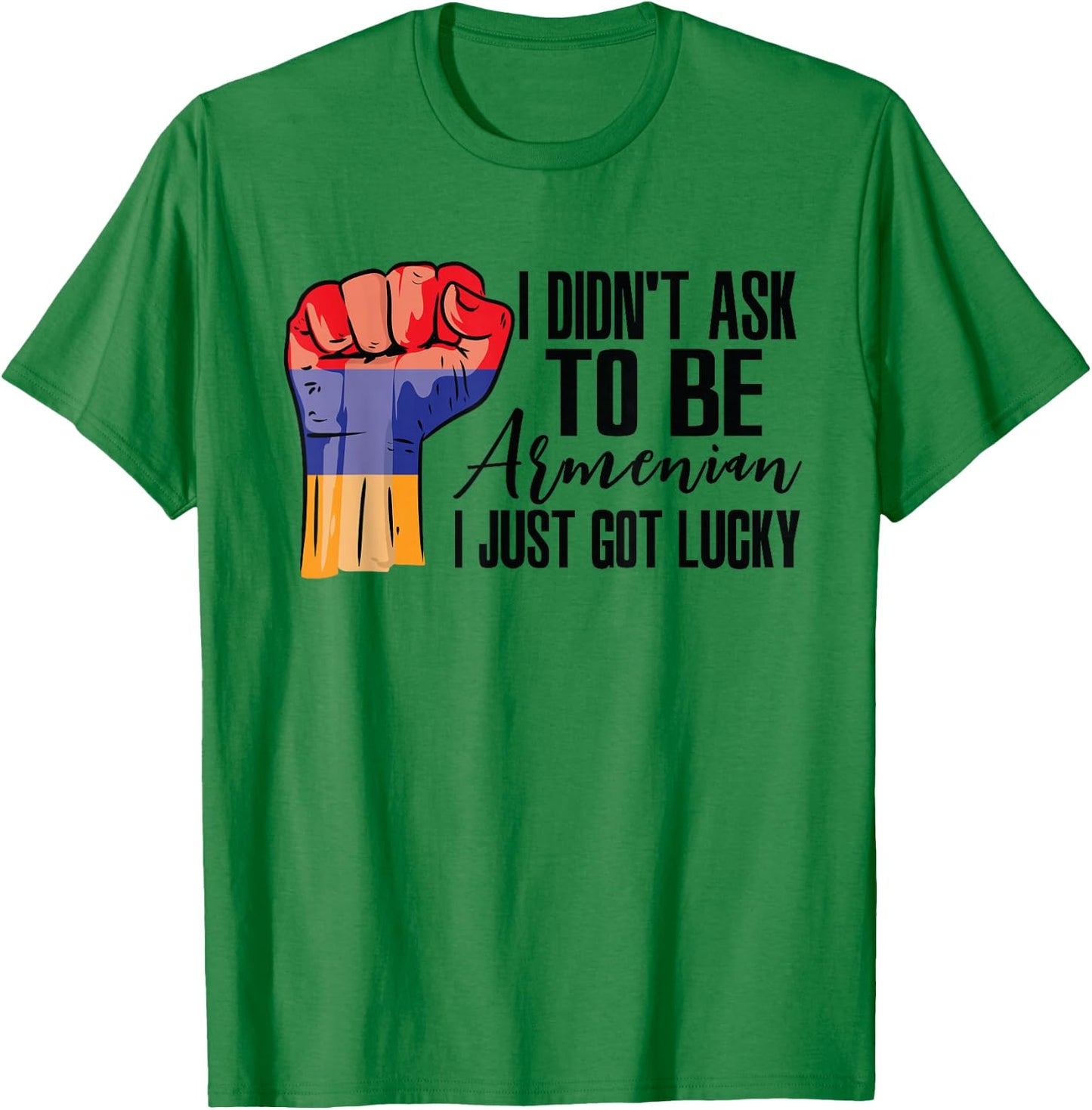 Armenian Armenia Flag Grown Armenian Roots Patriot T-Shirt - T-Shirt | Irish Green