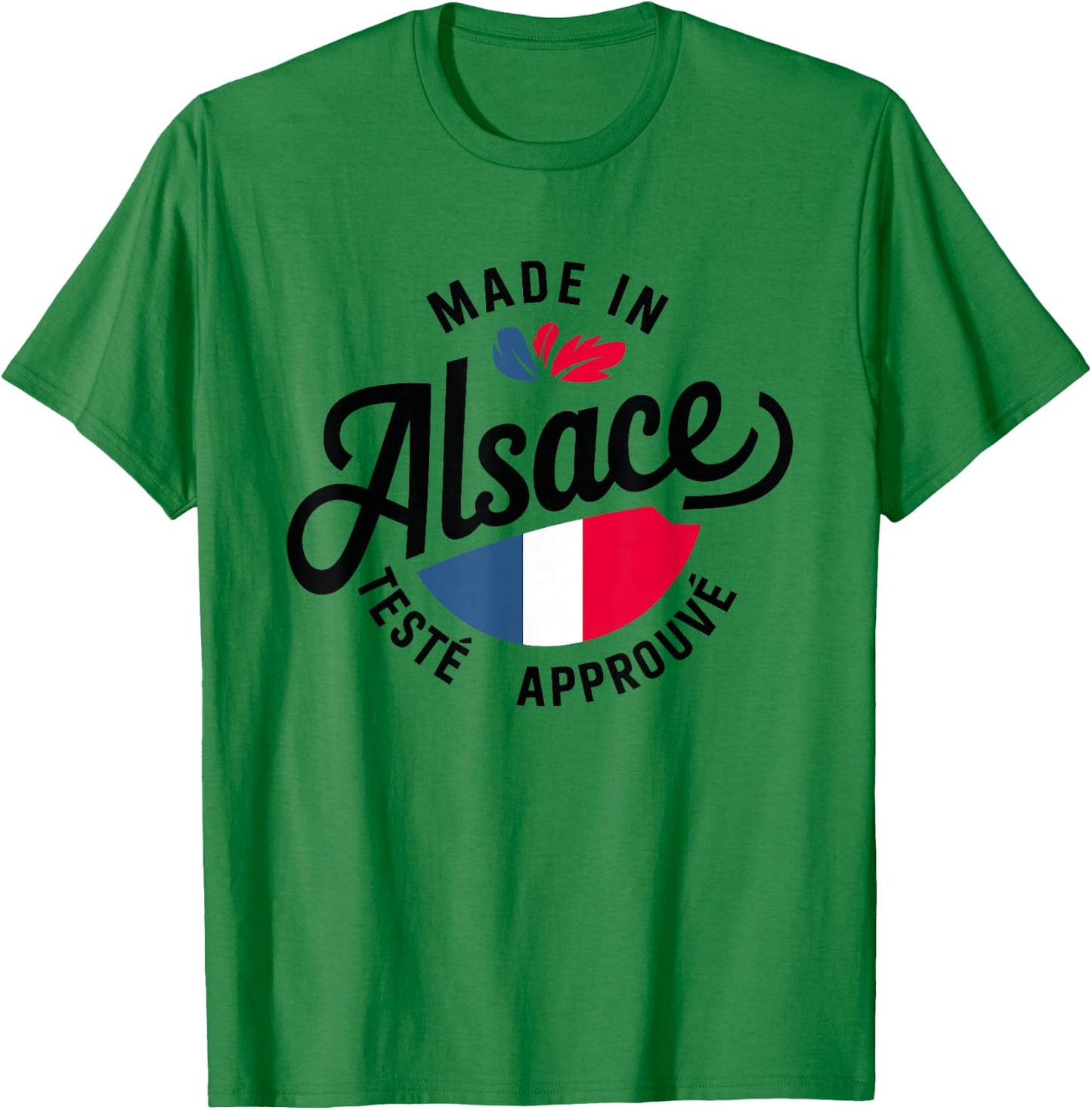 Made In Alsace Tested Approved Alsatian Humor Alsatian , white, S T-Shirt - T-Shirt | Irish Green