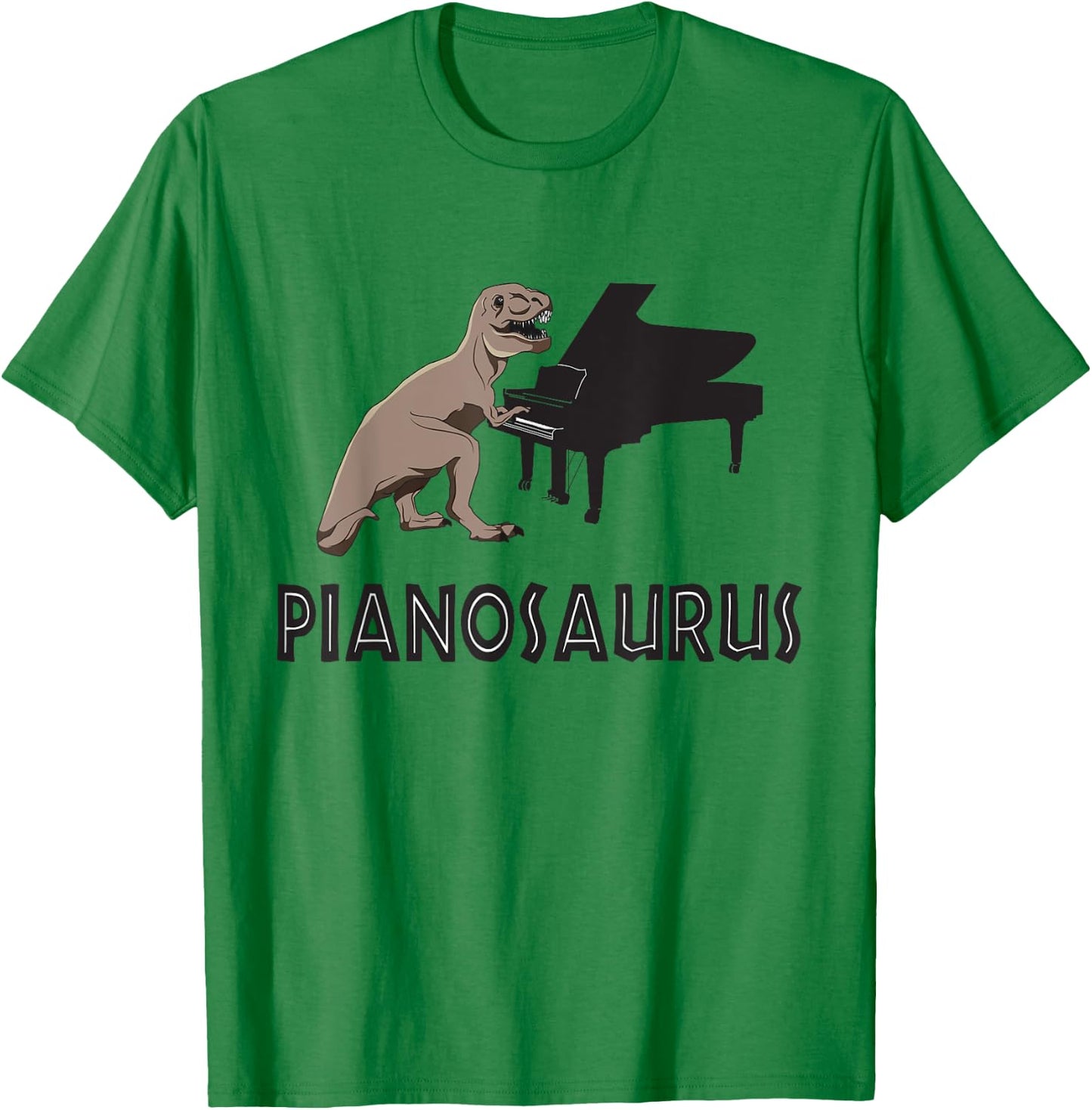 Funny Piano Pianosaurus Rex Gifts for Piano Players T-Shirt - T-Shirt | Irish Green
