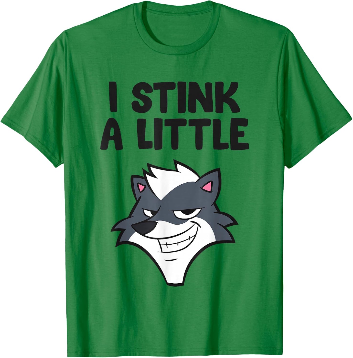I Stink A Little Funny Skunk T-Shirt - T-Shirt | Irish Green