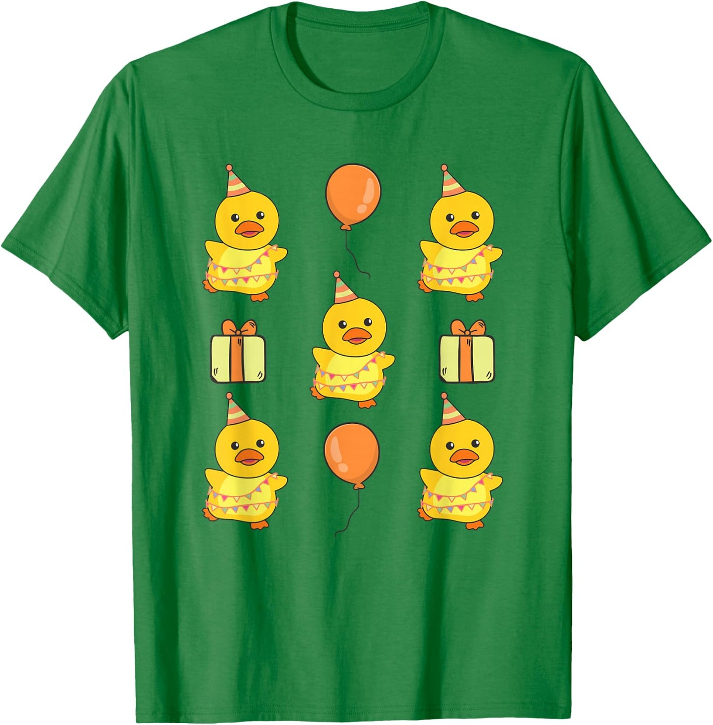 Birthday Duck for Children, Birthday Duck T-Shirt - T-Shirt | Irish Green