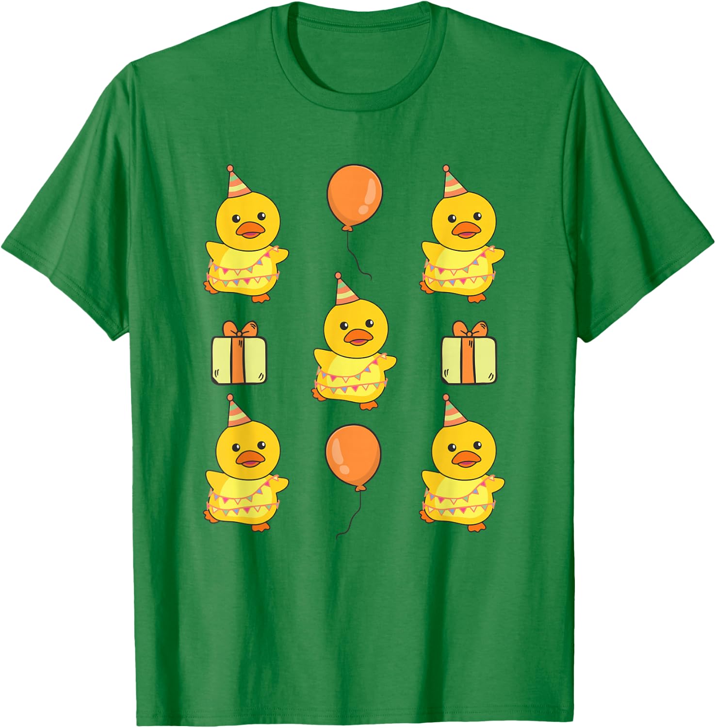 Birthday Duck for Children, Birthday Duck T-Shirt - T-Shirt | Irish Green