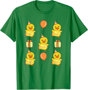 Birthday Duck for Children, Birthday Duck T-Shirt - T-Shirt | Irish Green