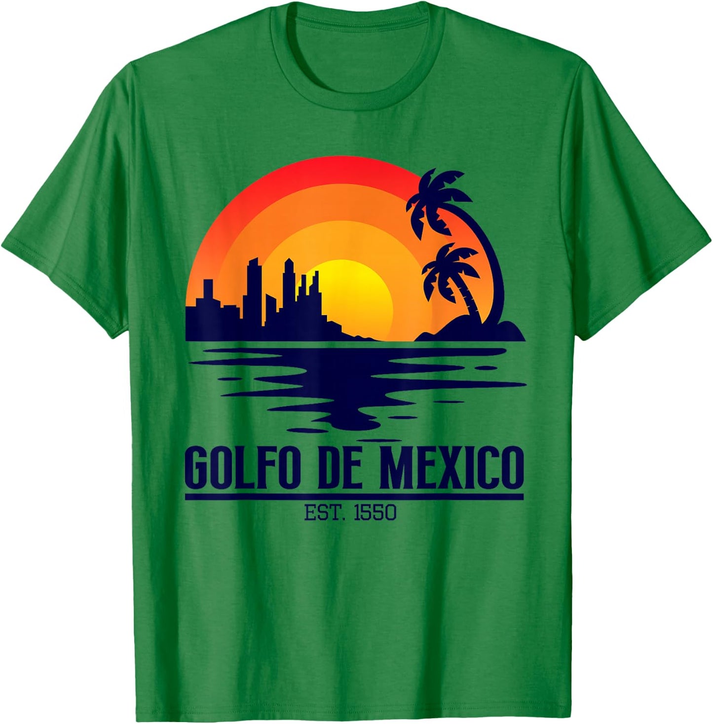 golfo de mexico gulf of mexico Men T-Shirt - T-Shirt | Irish Green