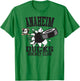 Anaheim Ducks Hockey Puck Burst Orange Officially Licensed T-Shirt - T-Shirt | Irish Green