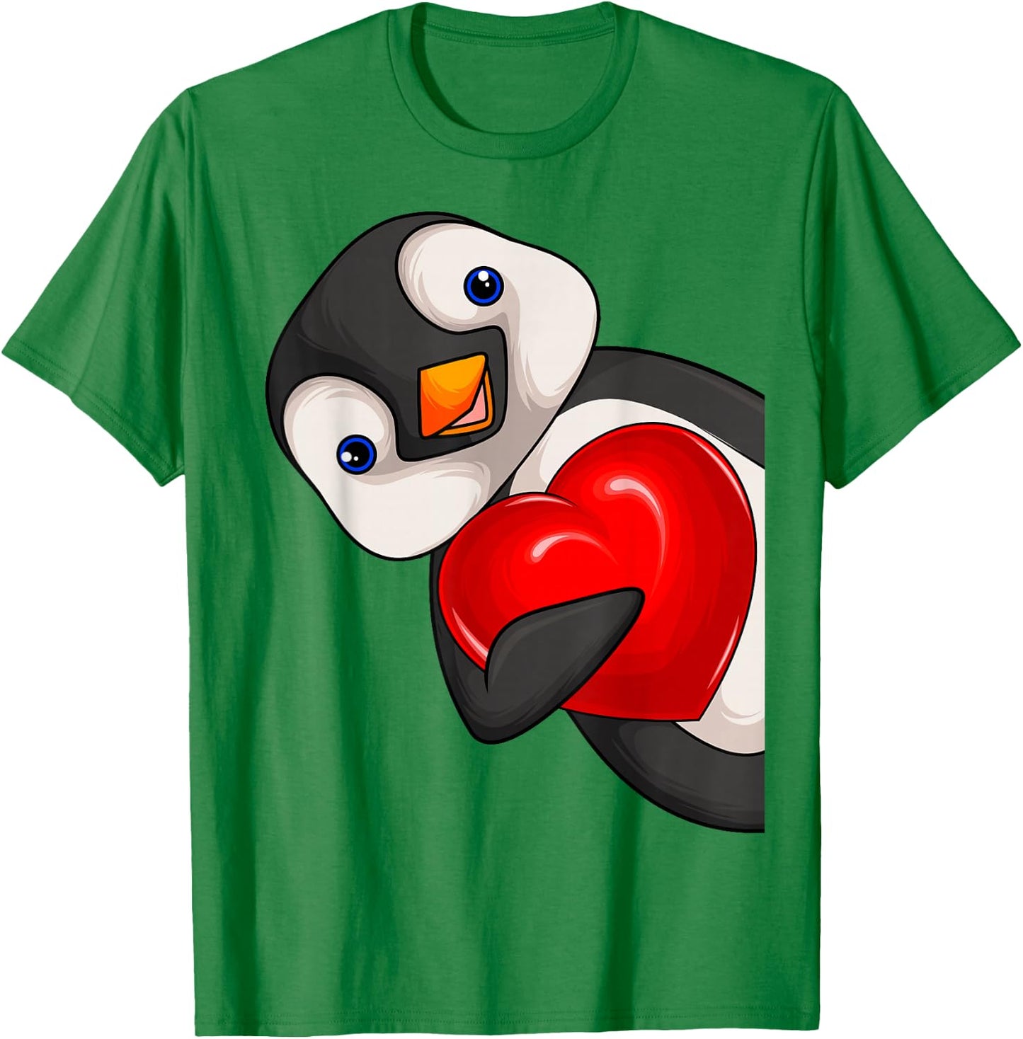 Penguin Girls Women Children Penguin T-Shirt - T-Shirt | Irish Green