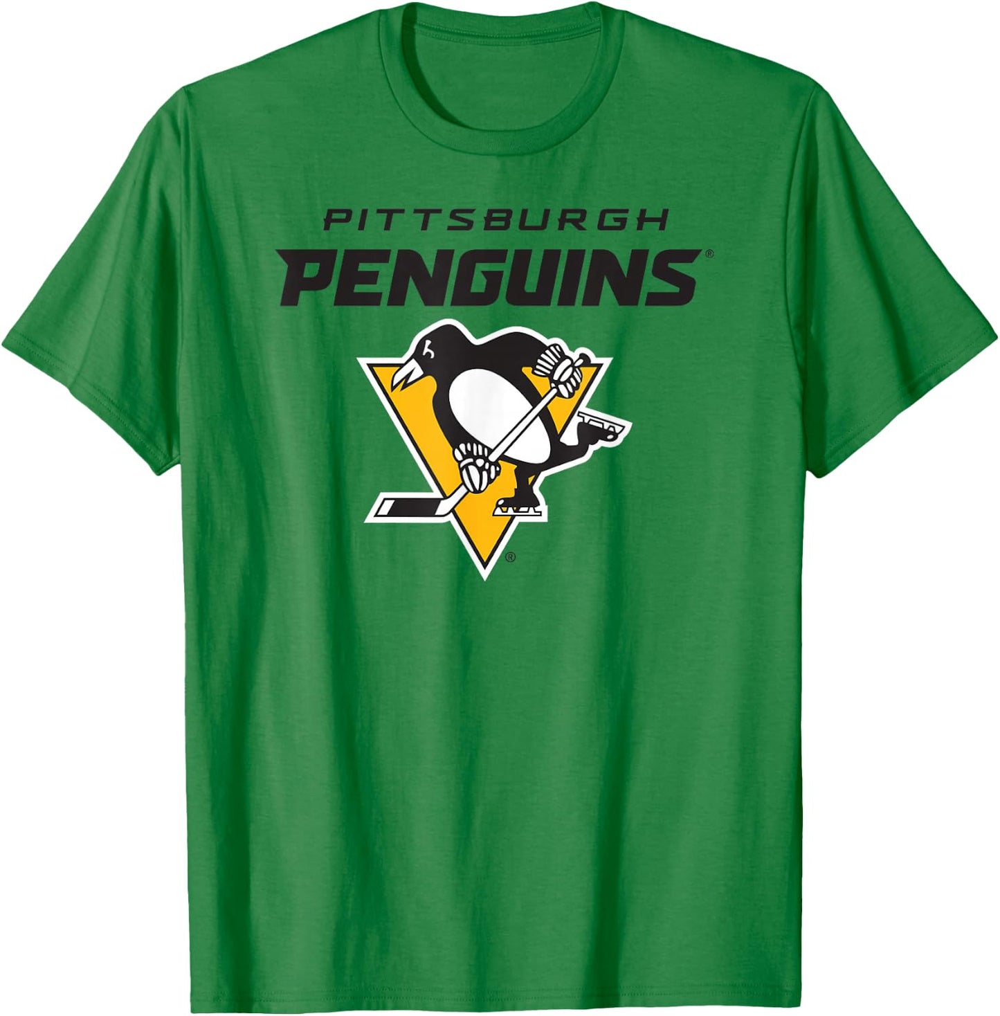 Pittsburgh Penguins Power Play Gray Officially Licensed T-Shirt - T-Shirt | Irish Green