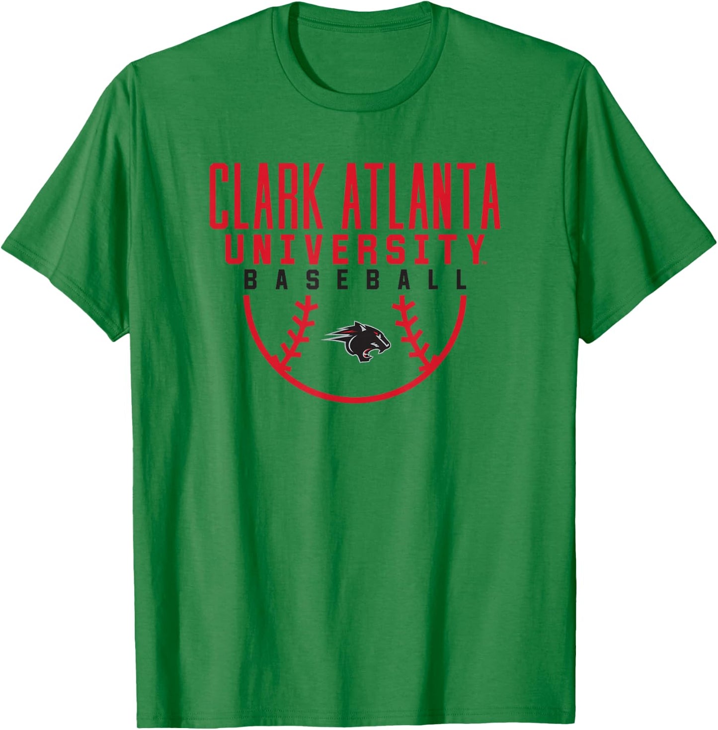 Clark Atlanta University CAU Panthers Baseball Arch T-Shirt - T-Shirt | Irish Green