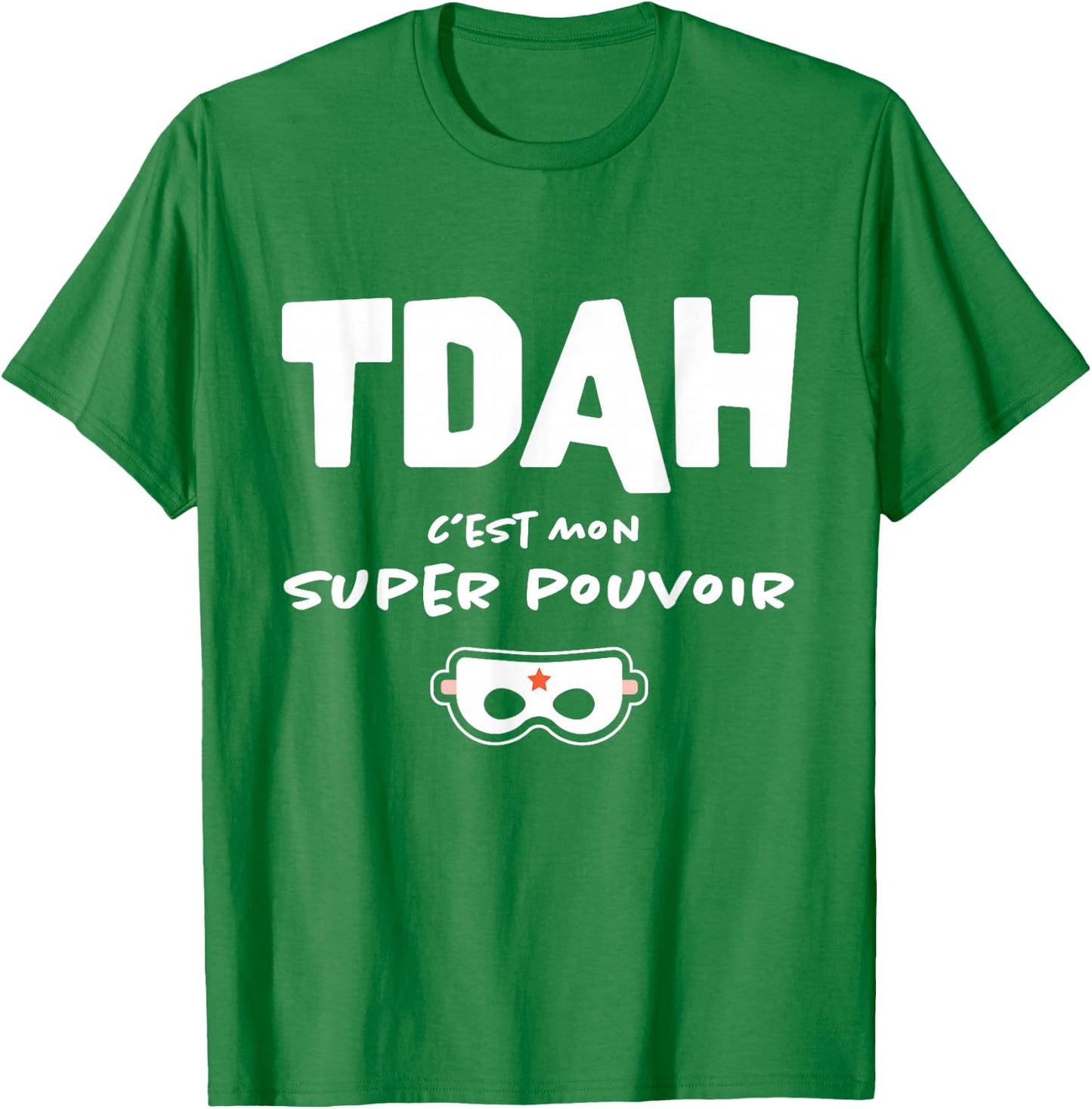 Humor ADHD Superhero Awareness Hyperactivity , Orange, S T-Shirt - T-Shirt | Irish Green