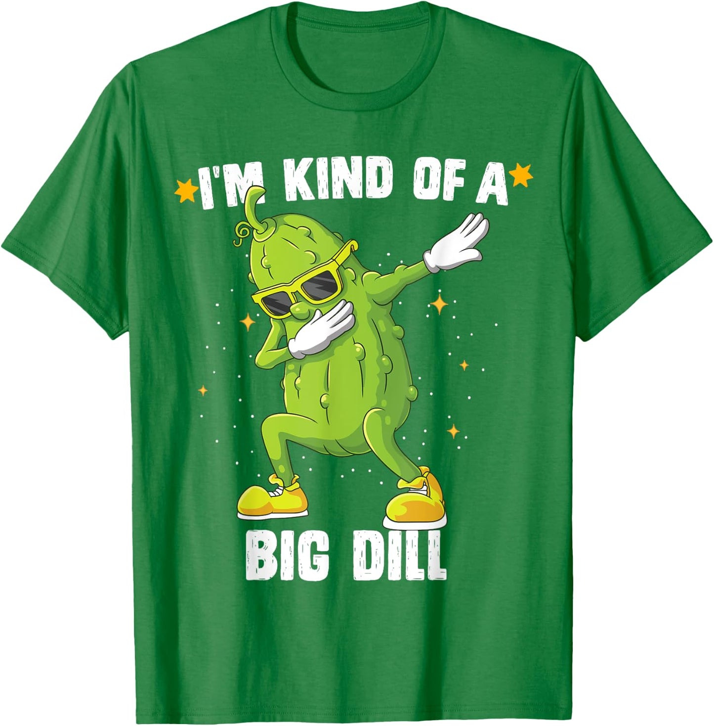 I'm Kind Of Big Dill Pickle Dabbing Halloween Cucumber T-Shirt - T-Shirt | Irish Green