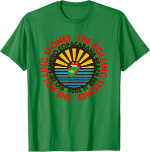 Offizielle Rolling Stones Copacabana Beach T-Shirt - T-Shirt | Irish Green