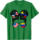 Half American Venezuelan Girl USA Venezuela Flag Patriot T-Shirt - T-Shirt | Irish Green
