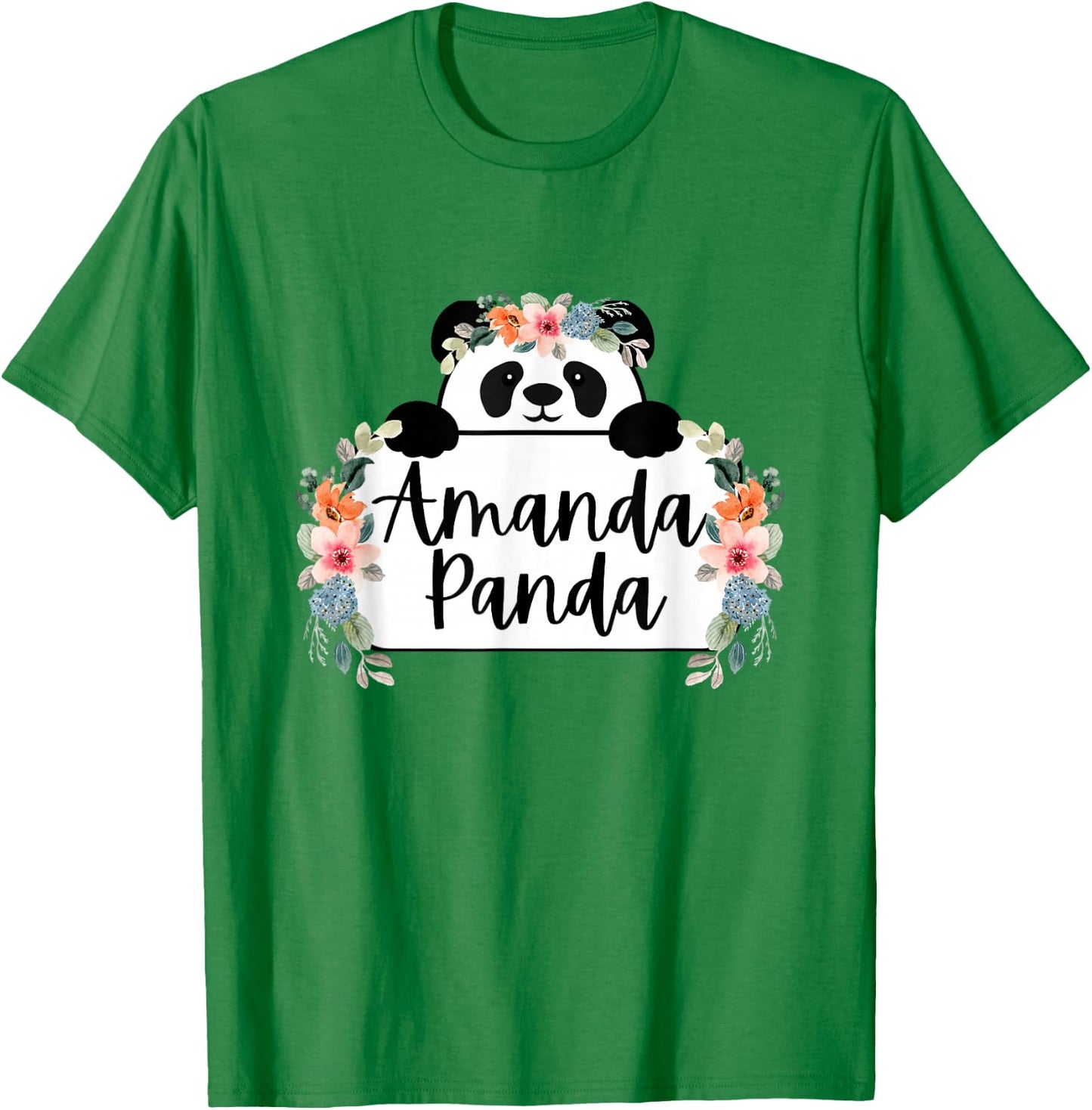 Amanda Panda Nickname T-Shirt - T-Shirt | Irish Green