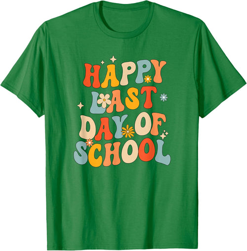 Retro Happy Last Day of School End of School Out