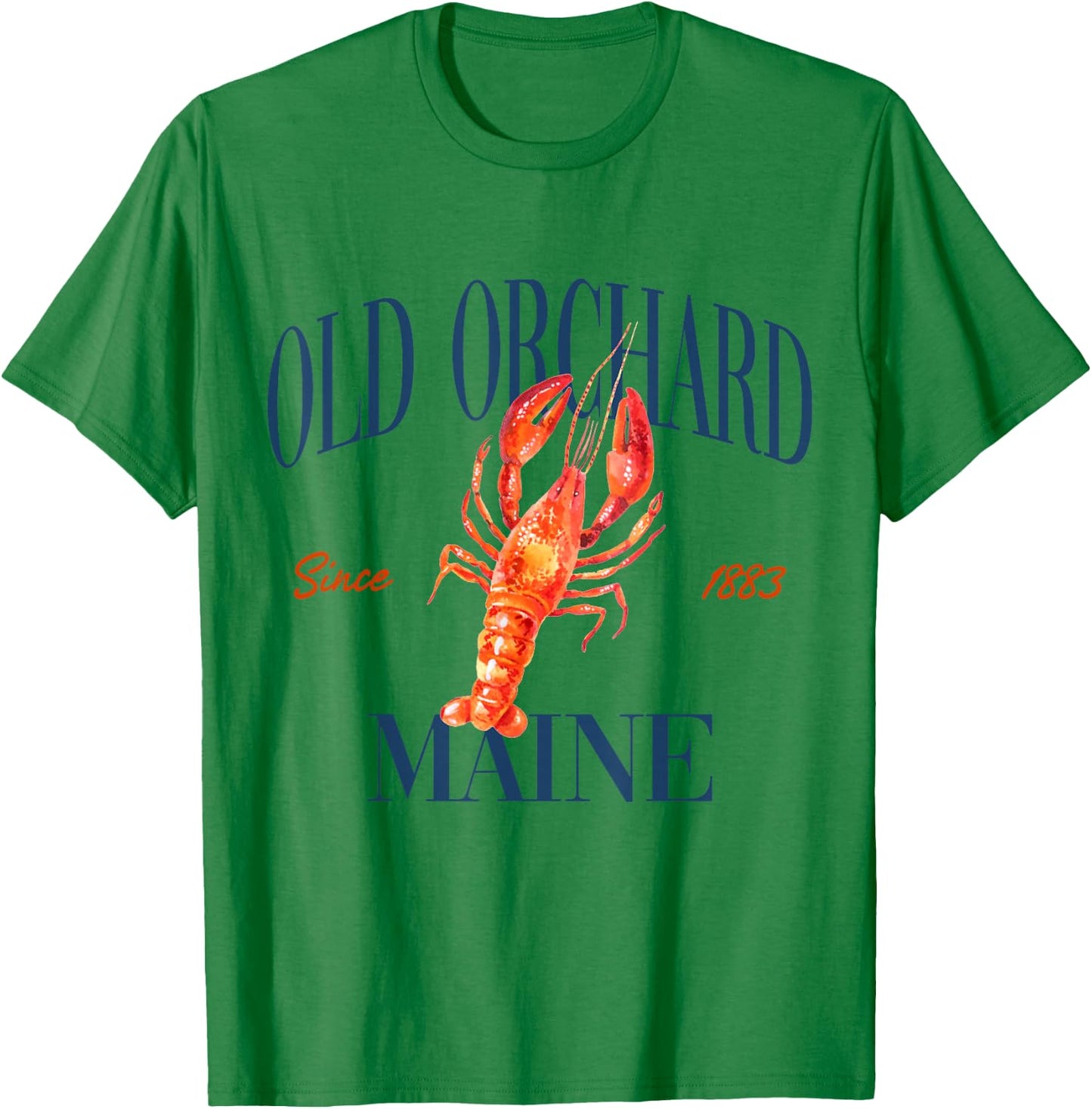 Old Orchard Maine Est. 1883 - Old Money, Retro, Classic T-Shirt - T-Shirt | Irish Green