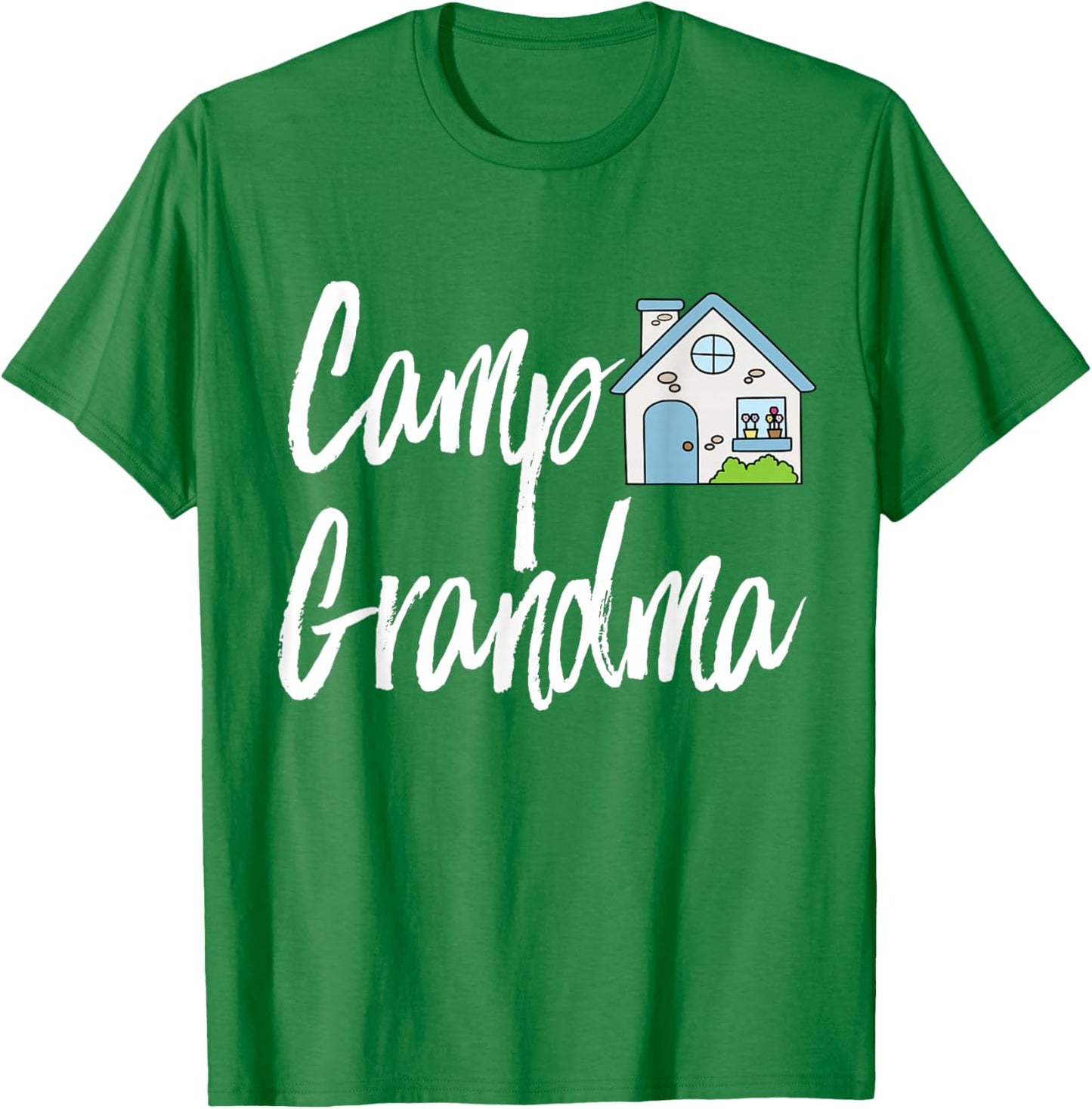 Camp Grandma Official | Summer at Grandma's House T-Shirt - T-Shirt | Irish Green