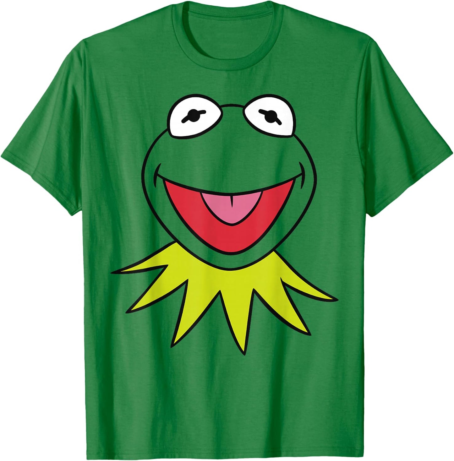 Disney The Muppets Kermit Big Face Vintage Portrait T-Shirt - T-Shirt | Irish Green
