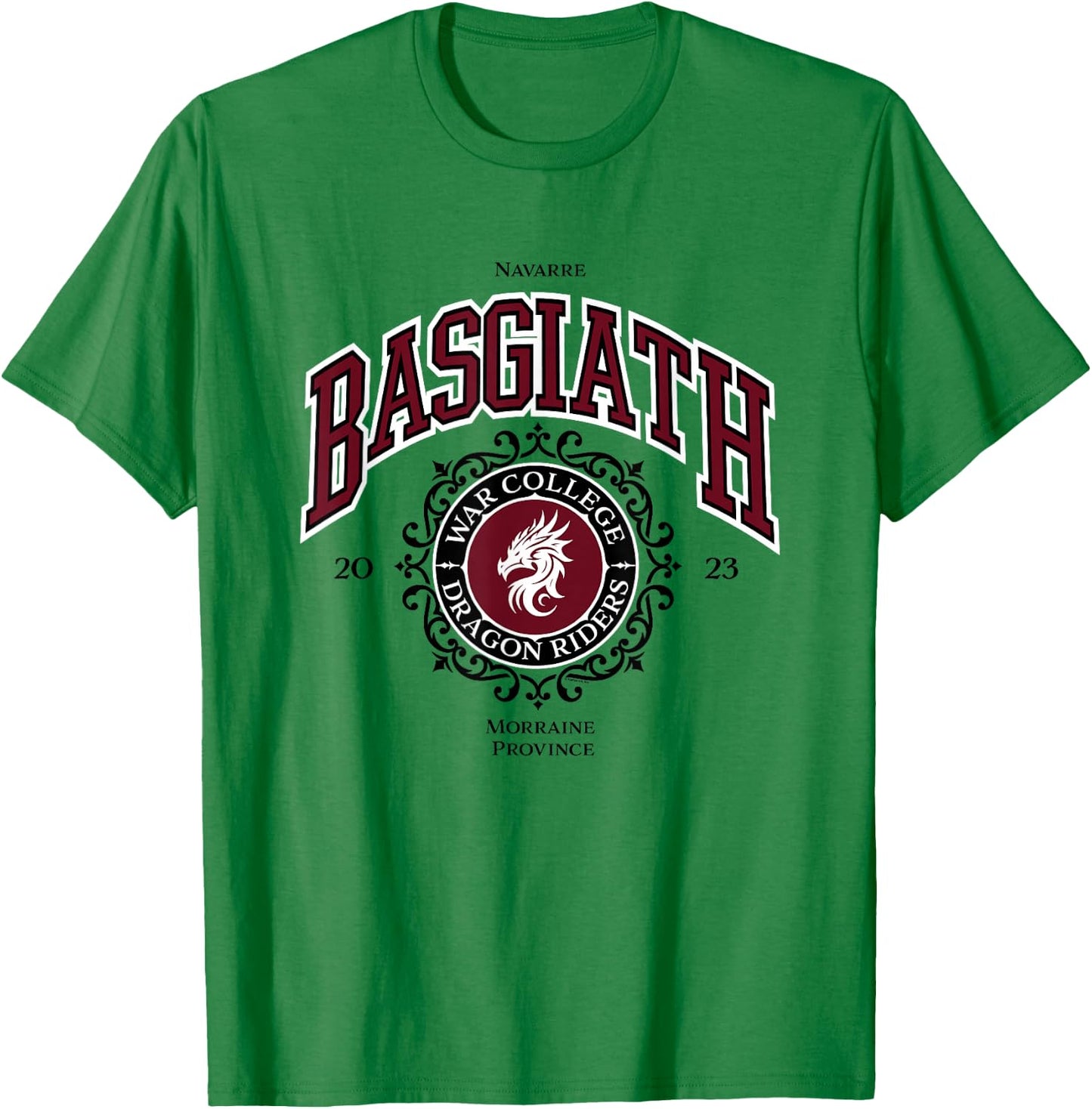 Fourth Wing The Empyrean Basgiath War College Dragon Riders T-Shirt - T-Shirt | Irish Green