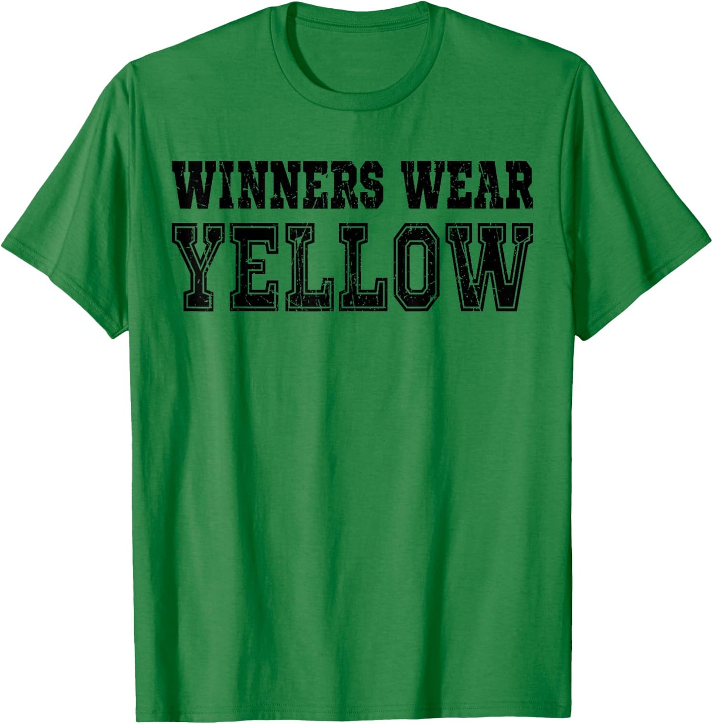 Winners Wear Yellow Color Team Spirit Game War Camp Parent T-Shirt - T-Shirt | Irish Green