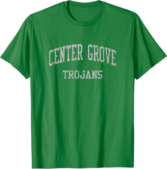 Center Grove High School HS Greenwood in Vintage Sports T-Shirt - T-Shirt | Irish Green
