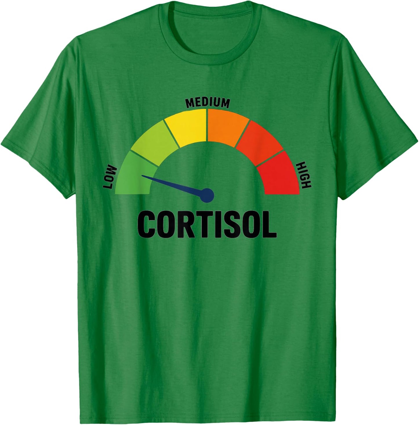 Niedriger Cortisolspiegel Meme T-Shirt - T-Shirt | Irish Green