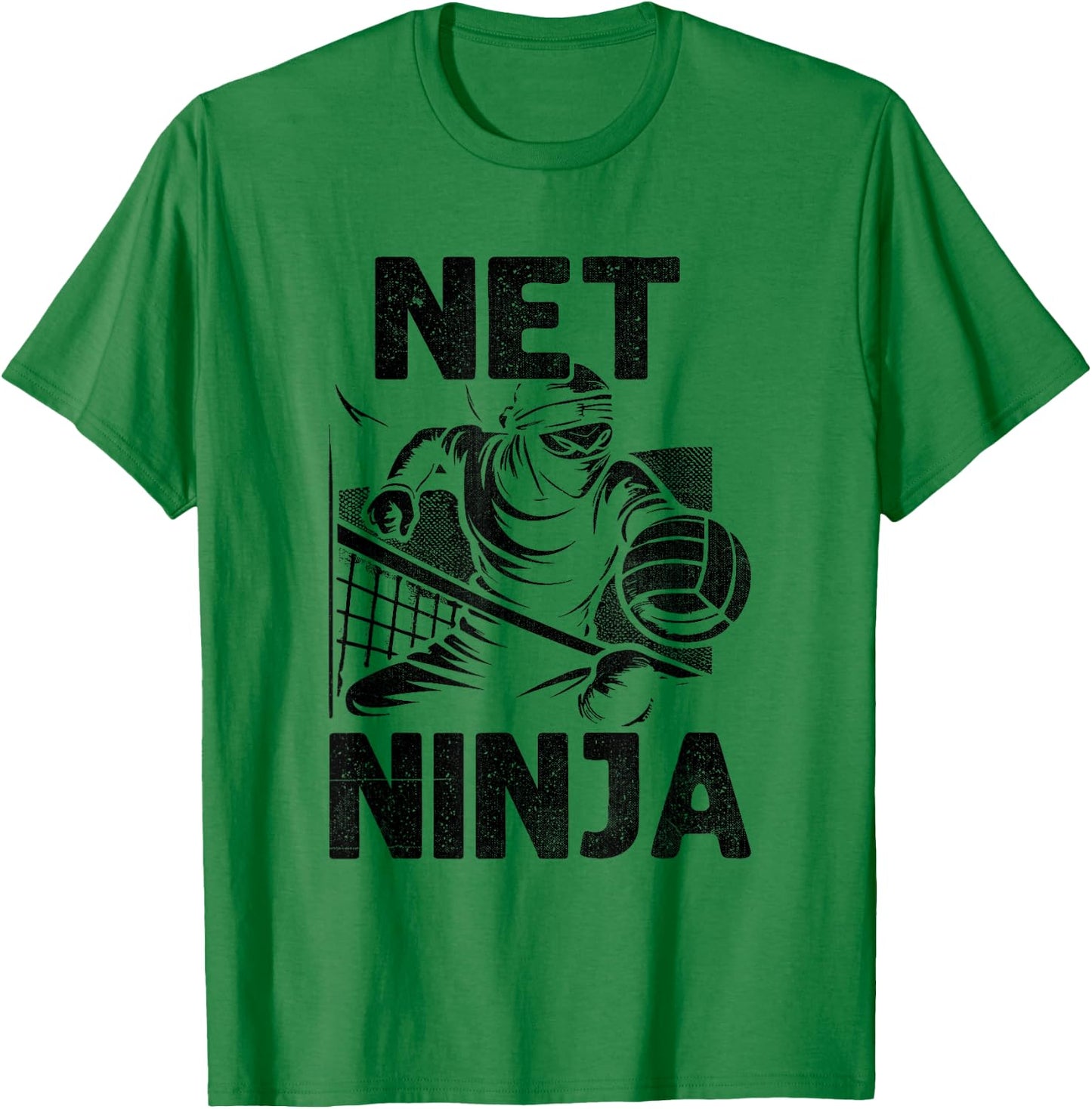 Net Ninja Volleyball Player Volleyballer Sports T-Shirt - T-Shirt | Irish Green