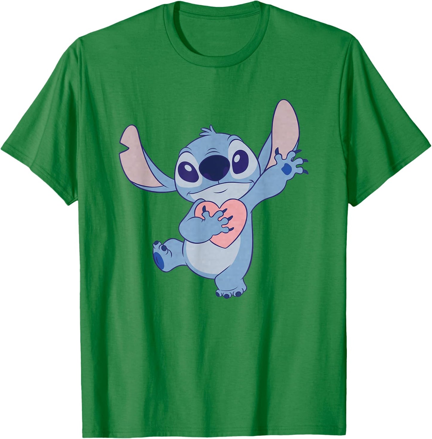 Lilo And Stitch Heart Nightdress , White T-Shirt - T-Shirt | Irish Green