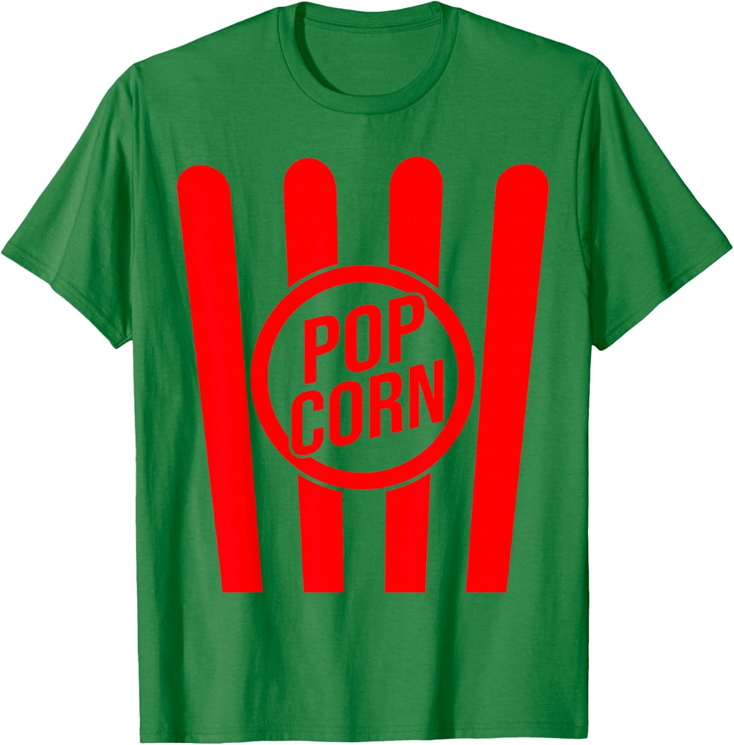 Retro Popcorn Costume for Carnival Fancy Dress , White T-Shirt - T-Shirt | Irish Green