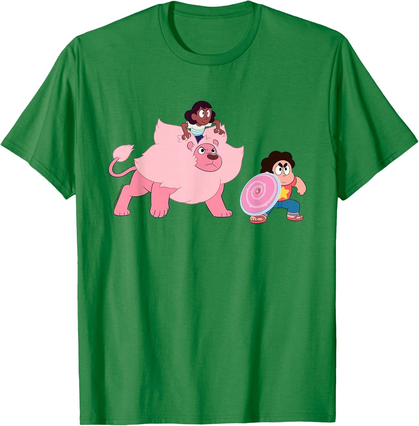 Steven Universe Connie, Lion and Steven T-Shirt - T-Shirt | Irish Green